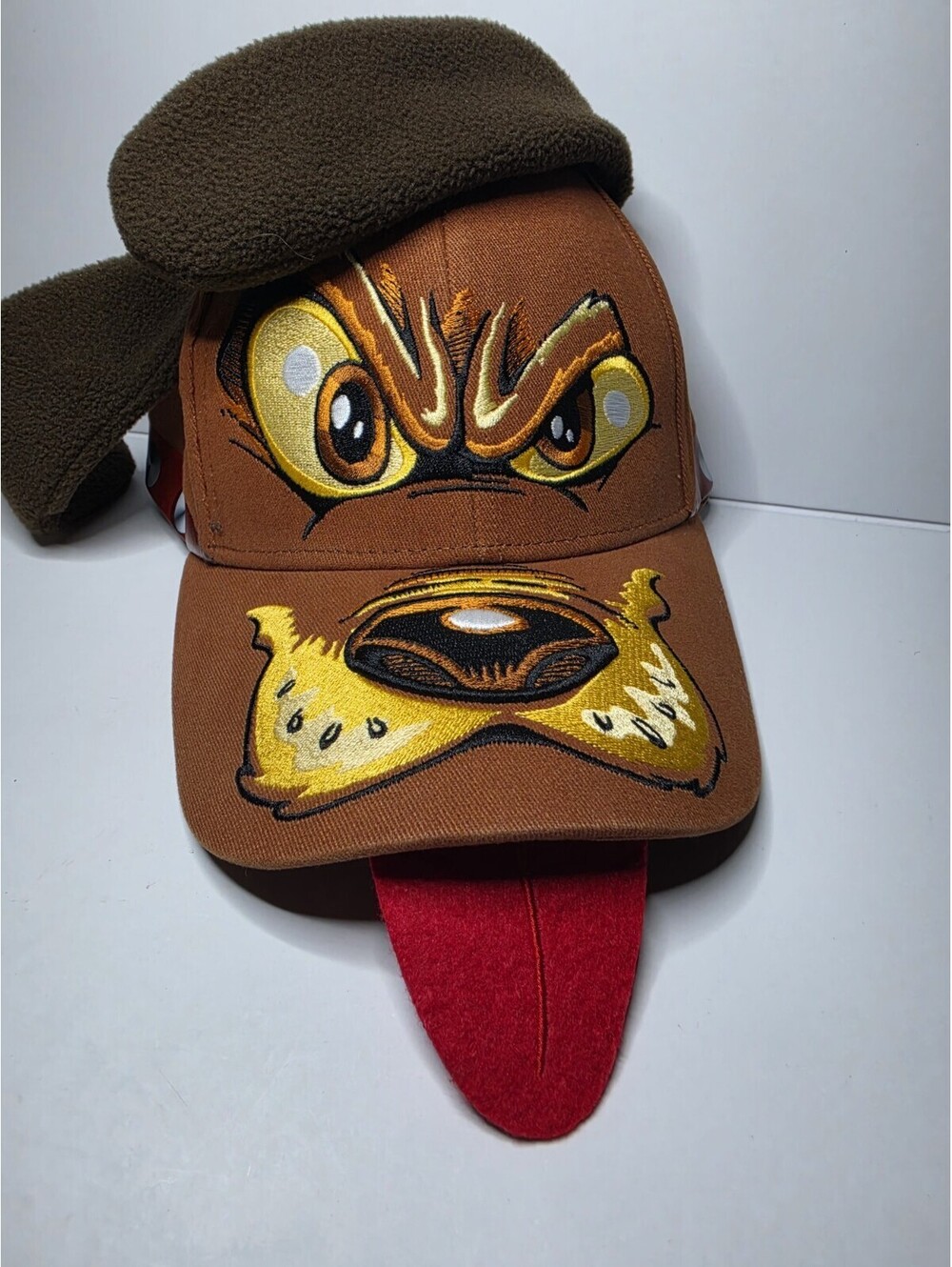 Monster Jam Monster Mutt Youth Hat Cap with Floppy Ears & Tongue Brown